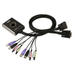 ATEN CS682-AT 2 Port KVM-Umschalter DVI USB 1920 x 1200 Pixel