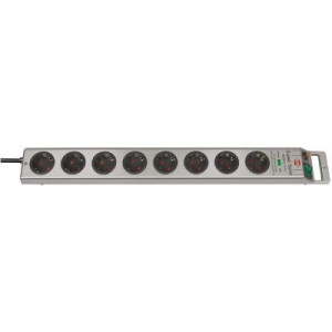 Brennenstuhl 1153340318 berspannungsschutz-Steckdosenleiste Silber