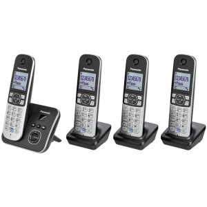 Panasonic KX-TG6824GB schwarz Quattro mit AB