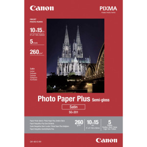 Canon SG-201 Fotopapier Plus seidenglanz 100x150mm 260 g/ - 5 Blatt