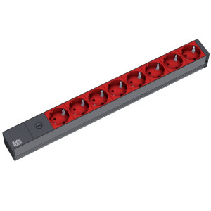 Bachmann 19"-Steckdosenleiste ALU, 8-fach, fr USV, 2,0m, ohne