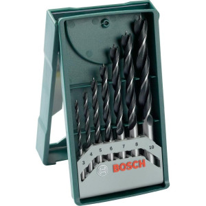 Bosch Accessories 2607019580 Holz-Spiralbohrer-Set 7teilig 3 mm, 4 mm,