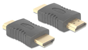 Delock 65508 HDMI Adapter [1x HDMI-Stecker - 1x HDMI-Stecker] Schwarz