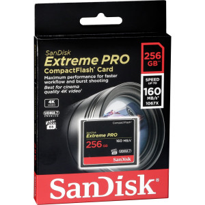 SanDisk Extreme PRO R160/W140 CompactFlash Card 256GB