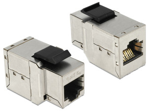 Delock Keystone RJ45 Buchse > Buchse Cat.6A