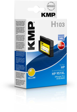 KMP Druckerpatrone ersetzt HP 951XL, CN048AE Kompatibel Gelb H103