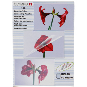 Olympia Laminierfolie DIN A6 glnzend 100St.