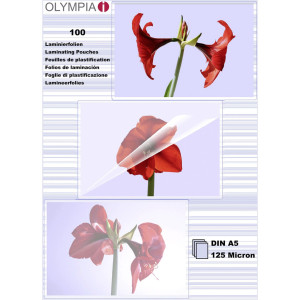 1x100 Olympia Laminierfolien DIN A5 125 micron           9177