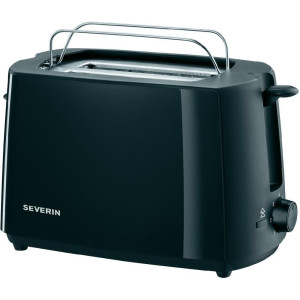 Severin AT2287 Toaster mit eingebautem Brtchenaufsatz Schwarz