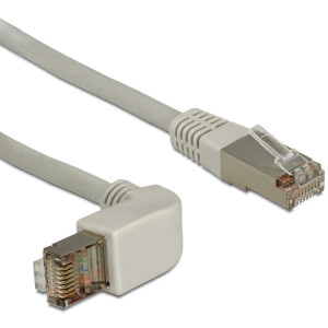 Delock 83524 RJ45 Netzwerkkabel, Patchkabel CAT 6 S/FTP 0.50m Grau