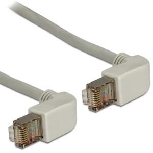 Delock 83510 RJ45 Netzwerkkabel, Patchkabel CAT 5e S/FTP 0.50m Grau