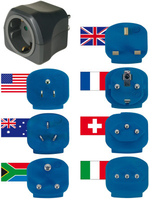 Brennenstuhl 1508160 Reiseadapter 7er Set