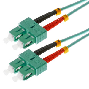 LWL Patchkabel SC/SC Duplex 50/12m OM3 aqua 3,0m