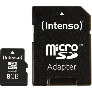 Intenso 8GB microSDHC Class 10 + SD-Adapter
