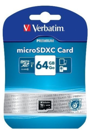 Verbatim MICRO SDXC 64GB CL 10 ADAP microSDXC-Karte 64GB Class 10