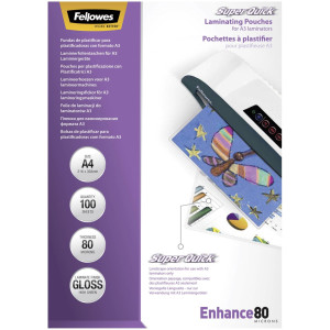 Fellowes SuperQuick A4 80 mic glnzend