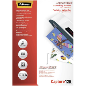 Fellowes SuperQuick A4 125 mic glnzende