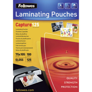 Fellowes Laminierfolie 75x105 mm 125 mic glnzend