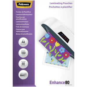 Fellowes Laminierfolie Enhance A4 80 Mikron matt (100er Pack)