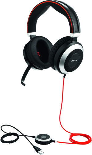 Jabra Evolve 80 MS Telefon On Ear Headset kabelgebunden Stereo