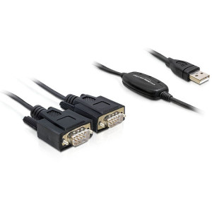 Delock Adapter USB 2.0 > 2 x Seriell