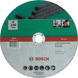 Bosch Accessories C 30 S BF 2609256331 Trennscheibe gerade 230mm