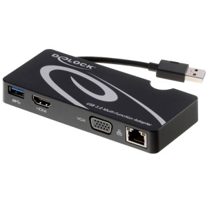 Delock Adapter USB 3.0 > HDMI / VGA + Gigabit LAN + USB 3.0