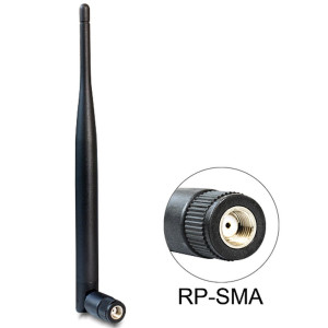 Delock WLAN 802.11 b/g/n Antenne RP-SMA Stecker 5 dBi