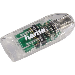 Hama USB 2.0 Kartenleser 8in1 SD/microSD transparent     91092