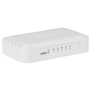 Netgear GS605 5-Port Gigabit Switch Kunststoff wei