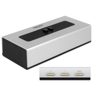Delock Switch 2-port DVI manuell bidirektional
