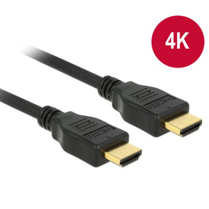 Delock Kabel HDMI A Stecker > HDMI A Stecker 4K 1 m