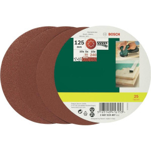 Bosch Accessories 2607019497 Exzenterschleifpapier-Set mit Klett,