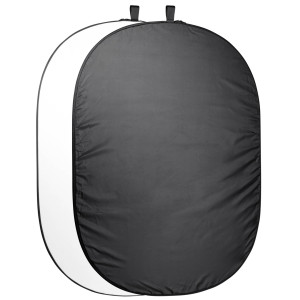walimex Falthintergrund 200x230cm schwarz/wei