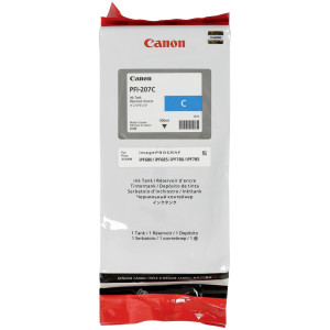 Canon Original PFI-207C Druckerpatrone - cyan 300ml