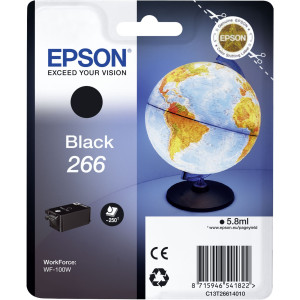 Epson Tintenpatrone 266 schwarz (ca. 250 Seiten) - Passend fr