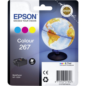 Epson Tintenpatronen 267 (C/Y/M) (ca. 200 Seiten) - Passend fr