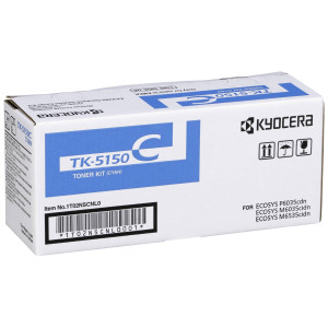Kyocera Toner TK-5150C Cyan (ca. 10.000 Seiten) - Passend fr ECOSYS