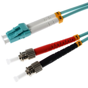 LWL Patchkabel LC/ST Duplex 50/12m OM3 aqua 7,5m