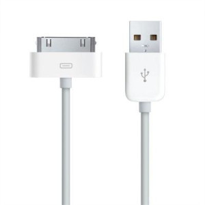 Apple 30-polig auf USB Kabel, 1m, Wei - Passend fr iPad, iPad 2,