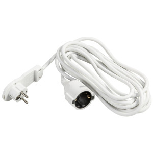 REV 0016055114 Strom Verlngerungskabel Wei 5.00m H05VV-F 3G 1,5mm