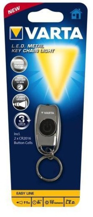 Varta Metal Key Chain Light LED Schlsselleuchte mit Schlsselanh