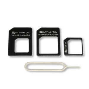 4smarts Universal SIM-Adapter Set 3 Stck