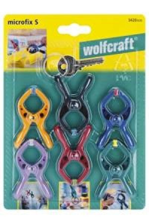 Wolfcraft 6 microfix - Mini-Federzwingen 3420000 Spann-Weite (max.):