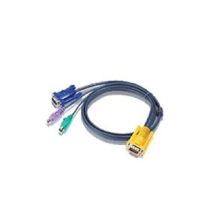 ATEN KVM Anschlusskabel [1x SPHD-15-Stecker - 2x PS/2-Stecker, VGA-