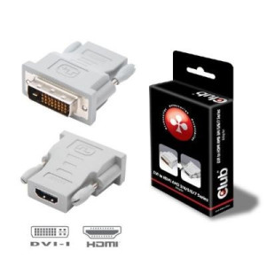 Club3D CAA-DMD>HFD3 DVI / HDMI Adapter [1x DVI-Stecker 24+1pol. - 1x
