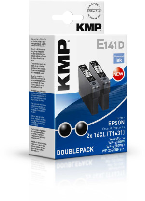 KMP Druckerpatrone ersetzt Epson 16XL, T1631 Kompatibel 2er-Pack