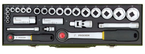 Proxxon Industrial Steckschlsselsatz metrisch 1/4\  (6.3 mm), 1/2\