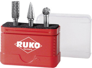 RUKO 116001 Frsset Hartmetall Schaftdurchmesser 6mm 3teilig