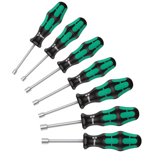 Wera 395 HO/7 SM Werkstatt Schraubendreher-Set 7teilig Auen-